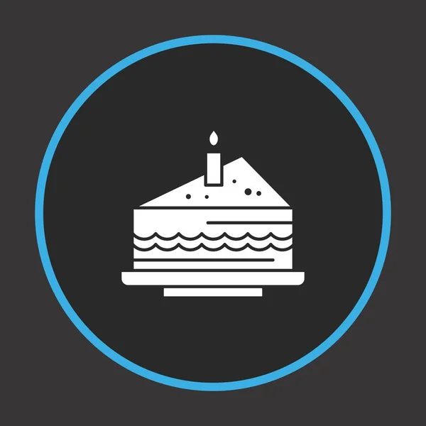 Happy Birthday Cake Symbol Für Ihr Projekt — Stockvektor