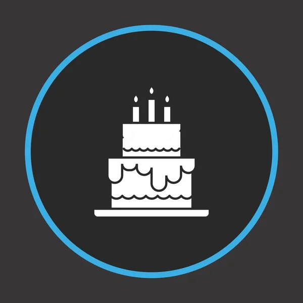 Ikona Happy Birthday Cake Pro Váš Projekt — Stockový vektor