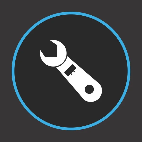 Wrench Vector Icon Dark Background Your Project — Stock Vector