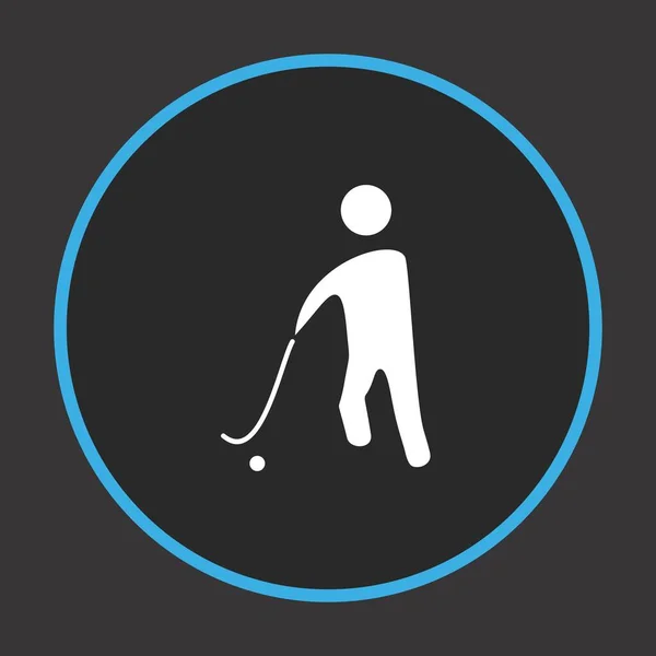 Icona Giocatore Hockey Illustrazione Vettoriale — Vettoriale Stock