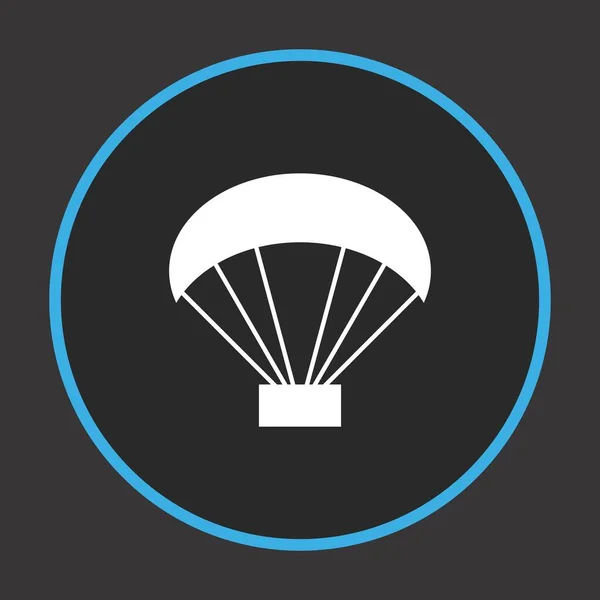 项目黑暗背景上的降落伞矢量图标 — 图库矢量图片