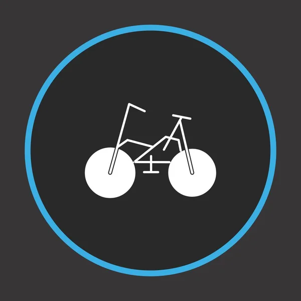 Ícone Vetor Bicicleta Fundo Escuro Para Seu Projeto — Vetor de Stock