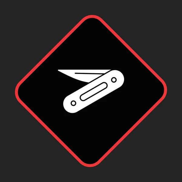 Penknife Icon Your Project — Stock Vector