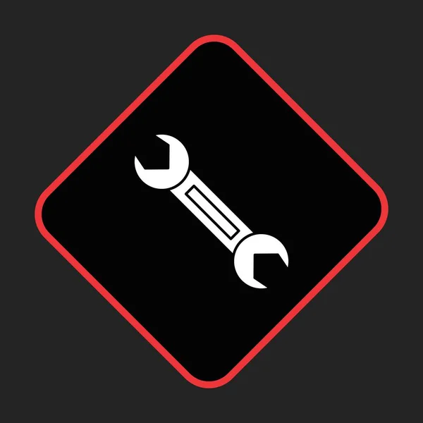 Wrench Icon Your Project — Stock Vector