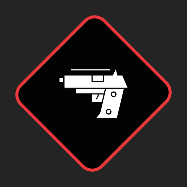 Icono Pistola Para Proyecto — Vector de stock