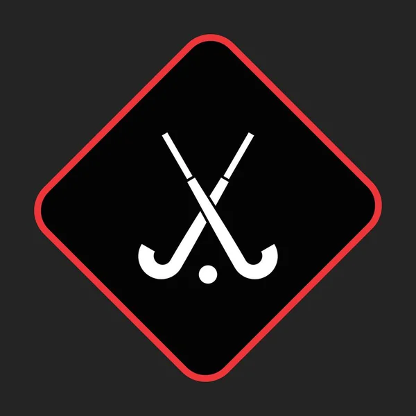 Hockey Stick Icoon Voor Project — Stockvector