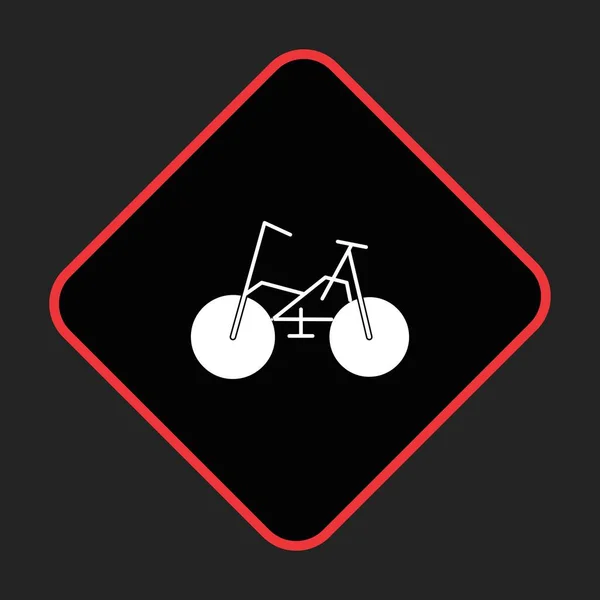 Bicicletta Icona Tuo Progetto — Vettoriale Stock