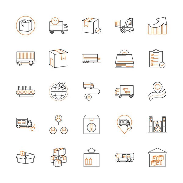 векторная иллюстрация Универсального листа икон