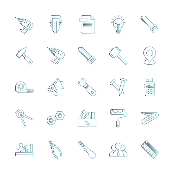 Set Universal Pixel Perfect Icon — Stockový vektor