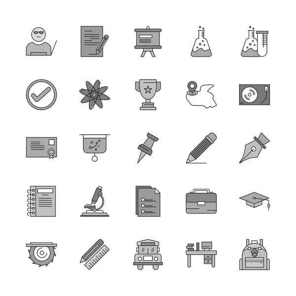 Vektorillustration Des Universal Icons Sheet — Stockvektor