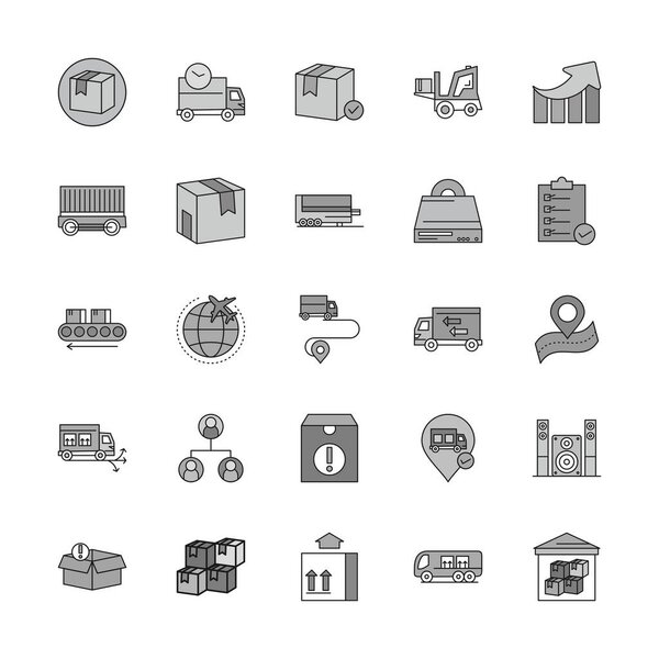vector illustration of  Universal Icons Sheet
