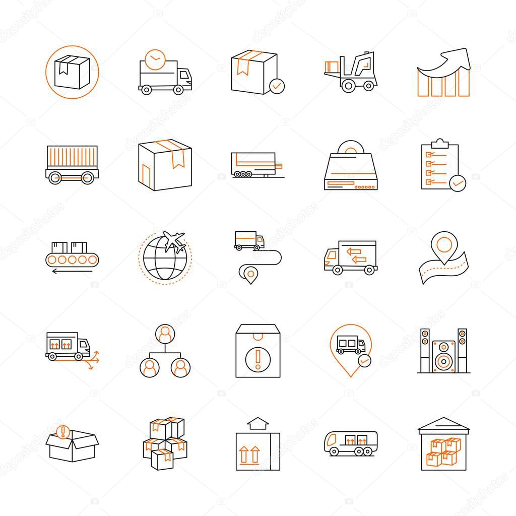 vector illustration of  Universal Icons Sheet