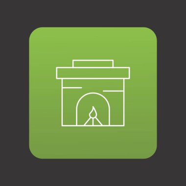 Projeniz için şömine simgesi