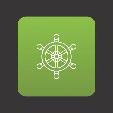 Projeniz için gemi dümeni simgesi