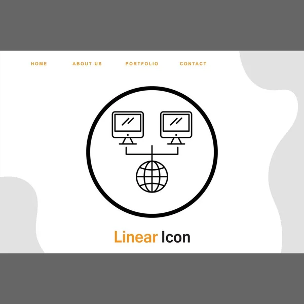 Icono Sistemas Conectados Para Proyecto — Vector de stock