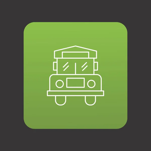Icono Autobús Escolar Para Proyecto — Vector de stock