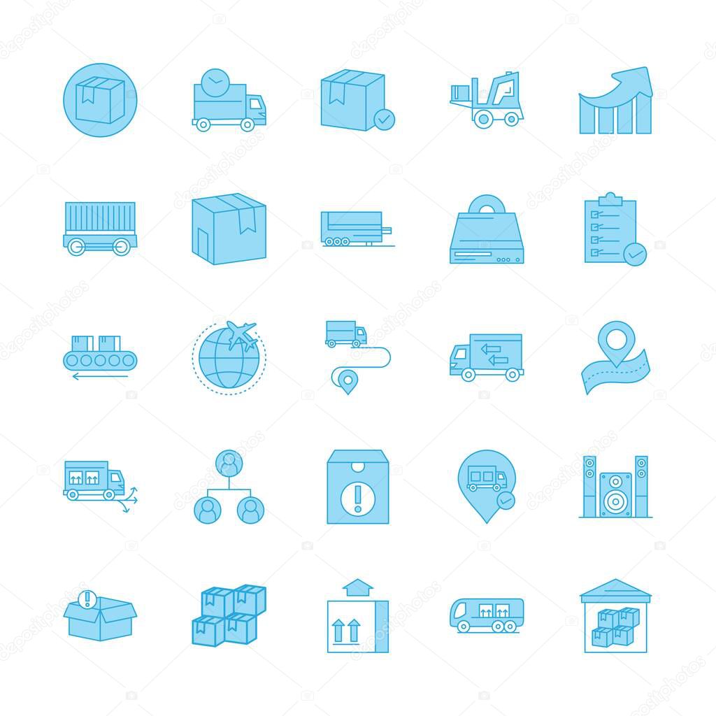 vector illustration of  Universal Icons Sheet