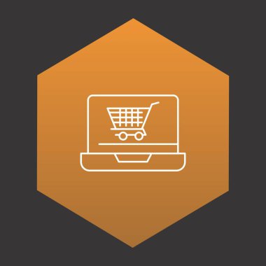 Projeniz için çevrimiçi alışveriş simgesi