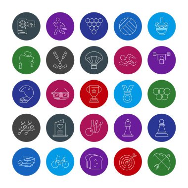 25 Evrensel Simge Sayfa İllüstrasyonu