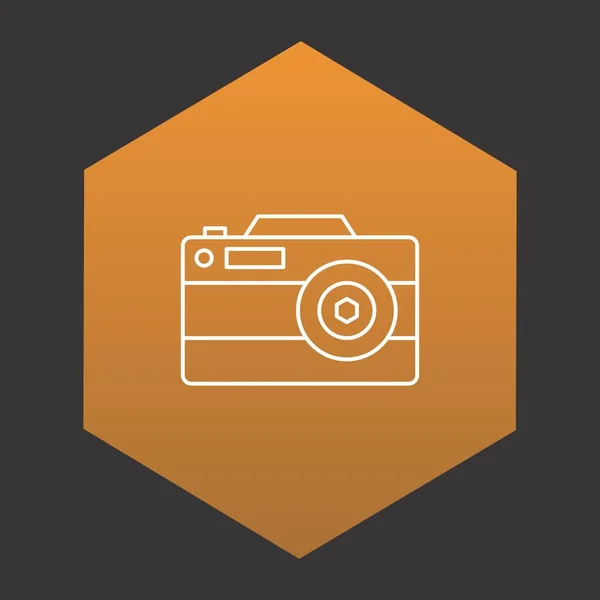 Photo Camera Icon Vector Illustration — Stock Vector