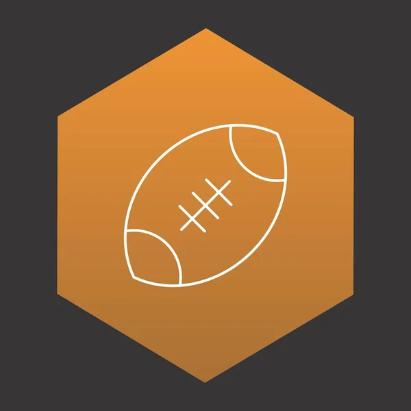 Icône Rugby Pour Votre Projet — Image vectorielle