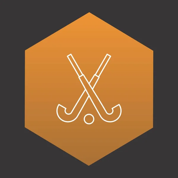 Bâton Hockey Icône Pour Votre Projet — Image vectorielle