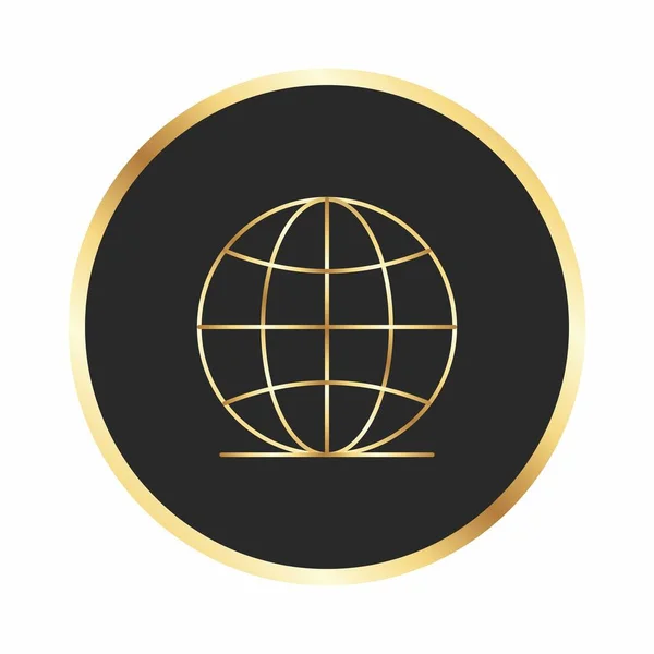 Globe Ikon Projekt — Stock Vector