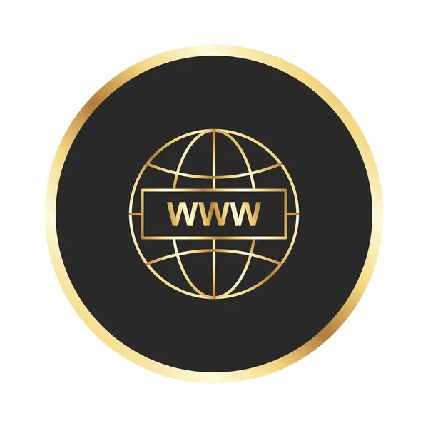 Icône World Wide Web Pour Votre Projet — Image vectorielle