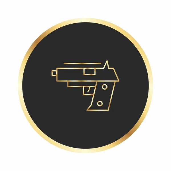 Pistol Icon Your Project — Stock Vector