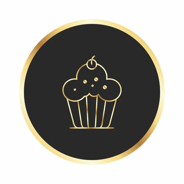 Vector Illustration Cake Icon — Stock Vector