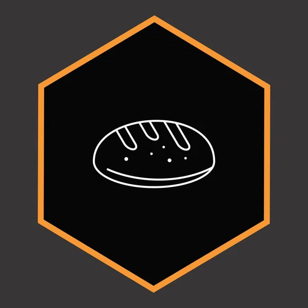 Ikona Burger Černém Stylu Izolované Červeném Pozadí Symbol Pizzy — Stockový vektor