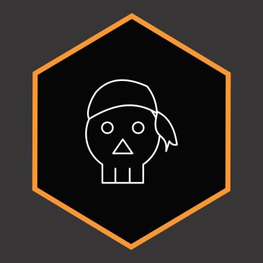 Projeniz için minimalist simge, siyah üzerine beyaz