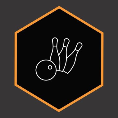 Projeniz için minimalist simge, siyah üzerine beyaz