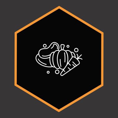 Projeniz için minimalist simge, siyah üzerine beyaz