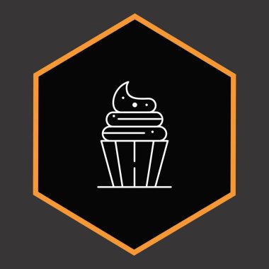 Projeniz için minimalist simge, beyaz üzerine siyah