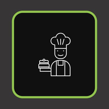 Projeniz için minimalist simge, beyaz üzerine siyah