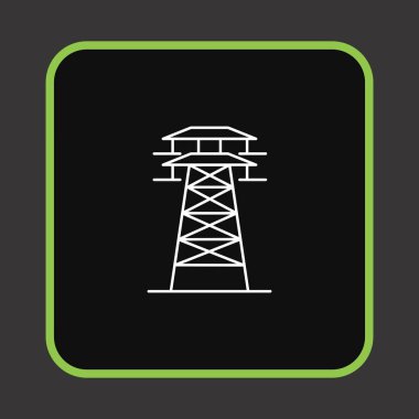 Projeniz için minimalist simge, beyaz üzerine siyah