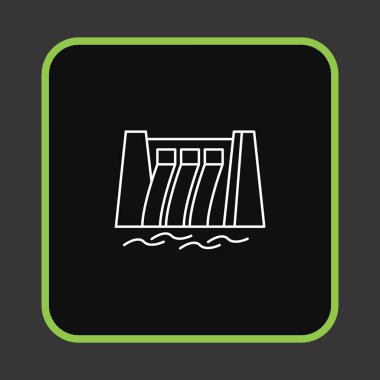 Projeniz için minimalist simge, beyaz üzerine siyah