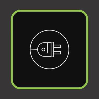 Projeniz için minimalist simge, beyaz üzerine siyah