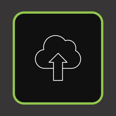 Projeniz için minimalist simge, beyaz üzerine siyah