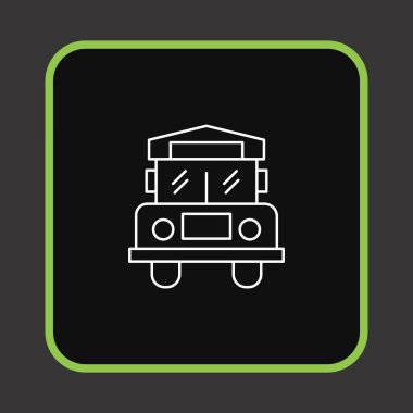 Projemiz için okul servisi simgesi