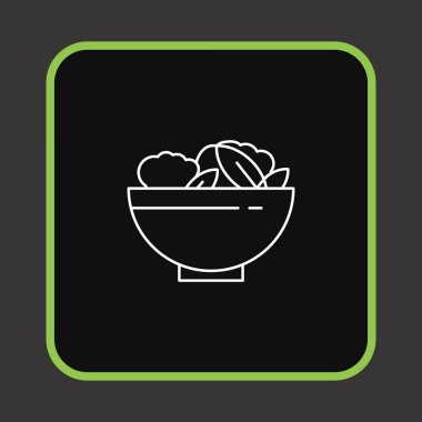 Projemiz için salata simgesi