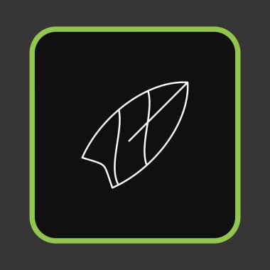 Yaprak simgesi, vektör illüstrasyonu