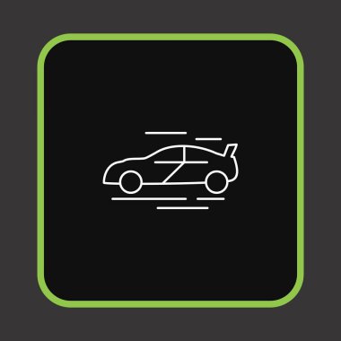 Araba ikonu. vektör illüstrasyonu