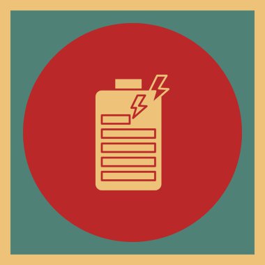 kağıt belge simgesi, vektör illüstrasyonu