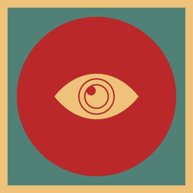 Göz simgesi vektör illüstrasyonu