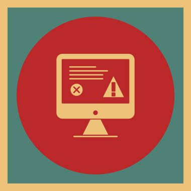 Bilgisayar simgesi. vektör illüstrasyonu