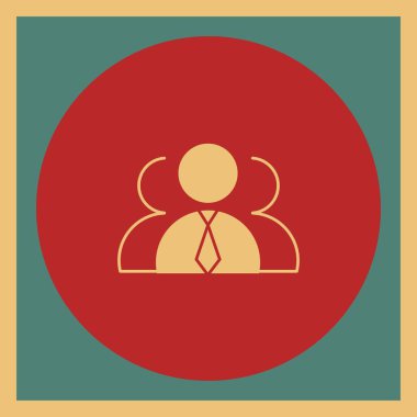 Projeniz, iş konseptiniz, vektör illüstrasyonunuz için yönetim simgesi