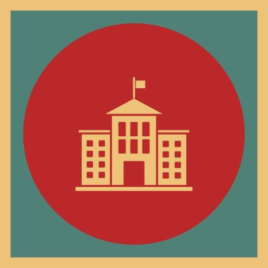 Modern yapı simgesinin vektör illüstrasyonu