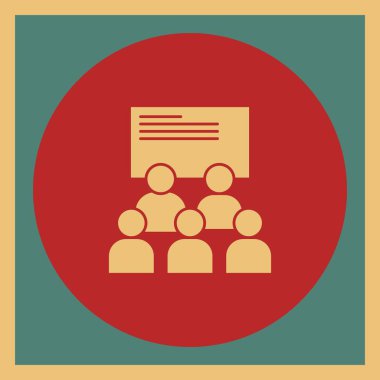 İş ve finans simgesinin vektör illüstrasyonu